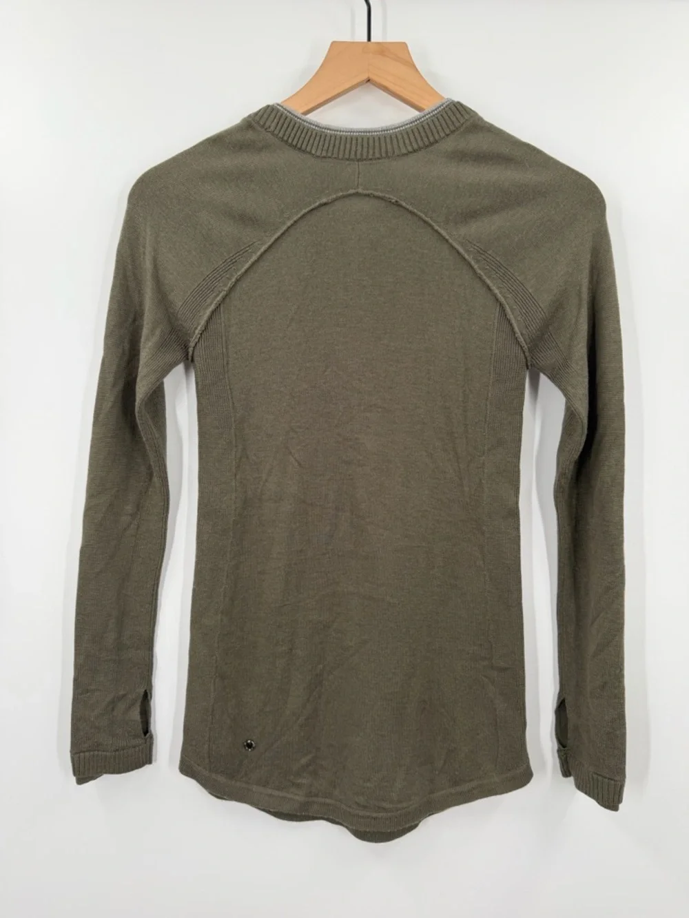 Lululemon Sunshine Coast Green Cashmere Blend Sweater Be Bold